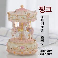 힛토리 달빛천사오르골 생일 선물 뮤직박스, 1개, 핑크 뮤직 해피 버스데이