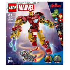 레고 마블 76307 아이언맨 로봇 대 울트론, 혼합색상, 1개