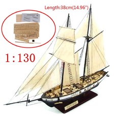 조립 빌딩 키트 선박 모형 나무 범선 항해, 1개