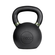 FITECO 프리미엄 케틀벨 크로스핏 전신운동, 1개, 28kg, 블랙