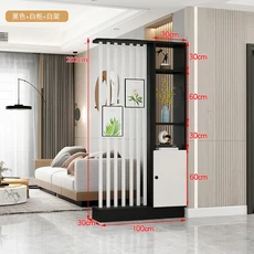 스크린 파티션 현관 캐비닛 거실 도어 쉘터 랙용, 100 width 30 height 4