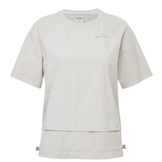 아이더 이월상품 여성 여름 쉐도우 가공(열반사) 냉감기능 등산 캐쥬얼 스포츠 반팔티 DWM25225 온더락 쉐도우 β 레이어드 우븐 반팔 라운드 티셔츠 W9