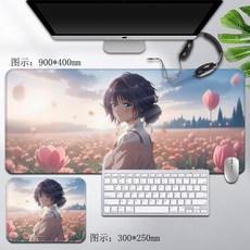 향기로운 꽃은 늠름하게 핀다 마우스패드 키보드 장패드 두께 4mm, 300x250mm, 6