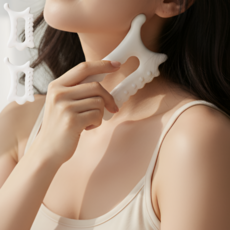 스프라우트 전신 괄사 마사지기, 화이트, 2개