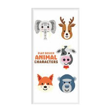 KIDS PARK兒童防撞壁貼 30mm加厚高密度海綿 防水PU皮革+高密度記憶海綿 20*50公分 樂園款 20 x 50cm, 動物樂園, 1個