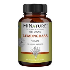 Minature 레몬그라스 태블릿 (Cymbopogon) | 100% 순수 레몬그라스 파우더로 제작 | 식물성 태블릿 90정, Minature 레몬그라스 태블릿 (Cymbopogon, 1