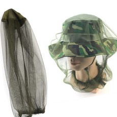 모자위에 쓰는 방충망 성묘