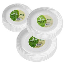 대한웰빙 일회용 종이접시 일회용품 10매 18cm 20cm 23cm, 23cm 대한웰빙711, 1개