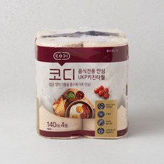 코디 음식전용 안심 UKP 키친타월 140매*4롤
