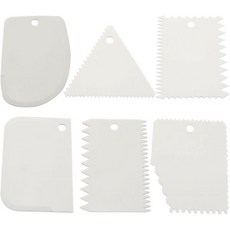 PZRT 프라모델 아트 나이프 6pcs 플라스틱 점토 스크래퍼 세트 스크래핑 핸들 조각 소프트 칼 산업용 도구 도자기 흰색 Q1714717, White, 1개