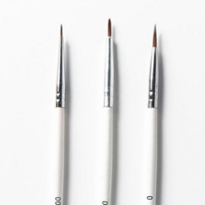 미술놀이 아크릴 세필붓 낱자루 3종 섬세 작업 미술용품, 0호