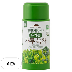 다농원 청정제주 담은 유기농 가루 녹차, 40g, 1개입, 6개