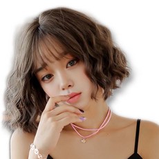 하이유니 [진짜같은핏] 조이 젤리펌 단발 통가발 30cm, 1개, 애쉬브라운