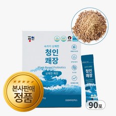 [본사판매] NEW 청인 쾌장 450g (5g X 90포) 사과식이섬유 함유, 1개