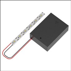 고휘도 6구 LED 바 3구 케이스 건전지 홀더, 1개