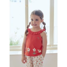 로아앤제인 (30%SALE)하이틴 프릴 나시 티셔츠 3037219