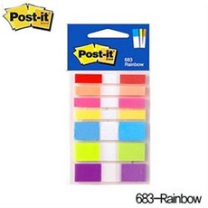 문구할인 3M 포스트잇플래그 683-Rainbow