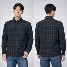네파 NCKN 25SS 남성 라이프스타일 냉감 스트레치 체크 남방 셔츠 7L31543