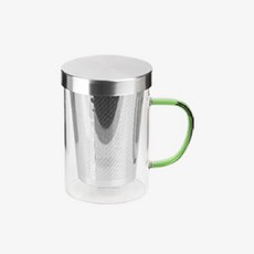 티도요 스텐 차망 머그컵 450ml, 그린, 1개