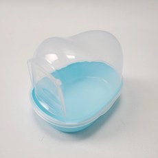 카르노 햄스터 모래 목욕통 뚜껑과 문 달린 화장실 은신처 RJ193, 1개, 블루