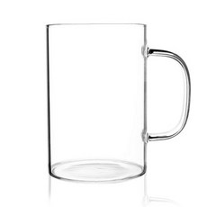 Bestra 홈카페 내열유리 머그컵 1000ml, 투명, 1개