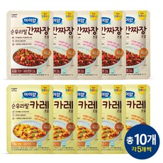 일동후디스 아이얌 순우리쌀 간짜장 5봉 + 순우리쌀 카레 분말 5봉, 10개, 80g