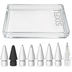 SIXFU 애플 펜촉 맞춤형 펜촉은 애플펜슬 프로/애플 펜슬 USB-C/애플펜슬 2세대/1세대와 호환, 8개, 전체 붓끝