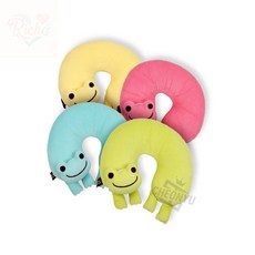 귀여운 목쿠션 기내용목베개, 블루