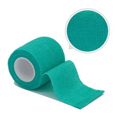 운동 랩 테이프 자기 접착 탄성 붕대 스포츠 수호자 무릎 손가락 발목 손바닥 어깨, 진한 녹색_5cmX4.8m, 5cmX4.8m, 1개