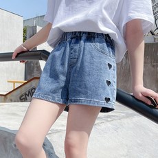 【Arbea】夏季兒童流蘇破洞女童牛仔短褲新款韓版時尚牛仔熱褲【C336】