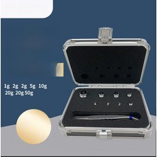 무게추 고리형 낱개 산업용 계량 정밀 조합 분동 고무케이스 저울 검교정 저울추 검사, 기본 모델명/품번, 1g-50g 8개 알루미늄 세트 증명서, 1kg