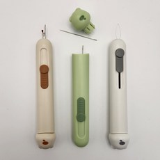 오꼬머 바늘 실제거 실끼우개 올인원 수예 도구 용품, 1개, 그레이