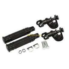 오토바이 고속도로 풋 페그 클램프 엔진 가드 마운트 알루미늄 발판, 2. Black