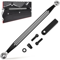 HAZAWA Shift Linkage 로드 기어 시프터 레버 할리 데이비슨 킹 투어링 소프테일 다이나 스트리트 글라이드 1986 2024와 호환 롱 슬롯 블랙 185159, 스트라이프