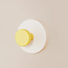 자체 접착 흡입 컵 더블 헤드 후크 다기능 이동식 키 옷 드릴링 없음 벽, 01 Yellow