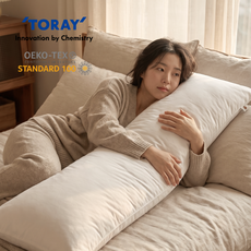 쿠션이야기 진드기차단 사각 롱 쿠션솜, 110x60, 1개