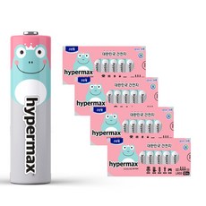 하이퍼맥스 알카라인 AAA건전지 국산, 40개입(개구리) x 1개, 4개