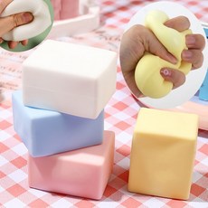 신광 말랑이 모찌 마시멜로우8세 (칼라모찌1p) 주물럭토이 촉감놀이 주물럭장난감, 흰색, 1개