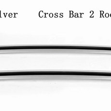 하이랜더 크로스바 루프랙 짐 운반 랙 레일 상단 박스 개조 알루미늄, 1개, 2. Silver