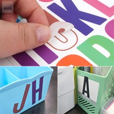 DIY 5.1cm 알파벳스티커 1장 DIY5.1cm알파벳스티커, 블랙