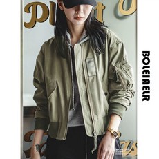 루즈핏 스타일 캐주얼 항공점퍼 고프코어룩 여성 데일리