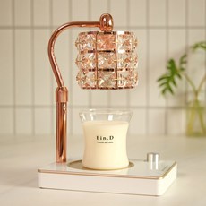 캔들백화점 루시드 로즈골드 캔들워머+소이캔들 세트, 150g, 루시드 로즈골드 화이트(워머), 일랑일랑