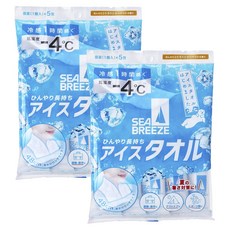 SEA BREEZE 冰涼巾 柑橘雪酪香 5入, 2個
