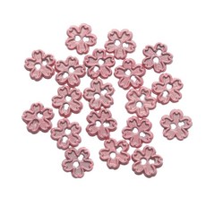 수제 미니 버튼 의류 DIY 가지 재료 버클 4 액세서리 바느질 금속 스타일 20 인형, 1개, Flower Pink