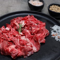 [바른미소고기]한우 1+등급이상 사태 덩어리300g 깍둑썰기300g, 깍둑썰기, 종류:깍둑썰기