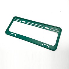新型7碼車牌框 汽車貨車牌照框 造型時尚多色系 車牌保護框 車牌裝飾 車牌螺絲 全新設計 自用送禮 台灣製現貨, 限量特製 森林綠 粗角型設計, 1個