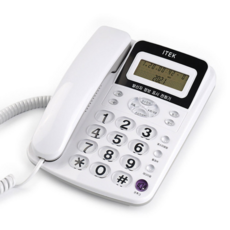 아이텍 사무용 유선전화기 IK-310 발신자표시 가게용 전화기 흰색 IK-300