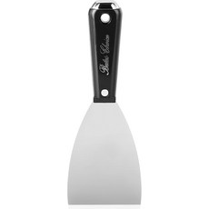 Bates 3인치 유연 금속 퍼티 나이프 - 드라이월 스패클 페인트 스크래퍼 벽 3 Inch|Black, 1세트