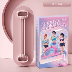 무빙브릭스 6단 스트레칭 필라테스 요가 라텍스 튜브 밴드, 1개, 핑크