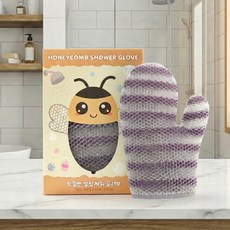 픽플랜 벌집 샤워 글러브 TPU 스트라이프 저자극 샤워장갑, 1개, 1개입, 퍼플